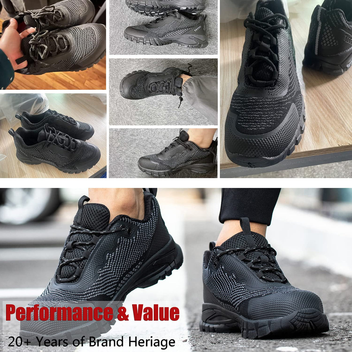 ulogu Waterproof Walking Shoes for Women Men Comfortable Lightweight Sneakers for Women (Women Size 6.5, Pink)