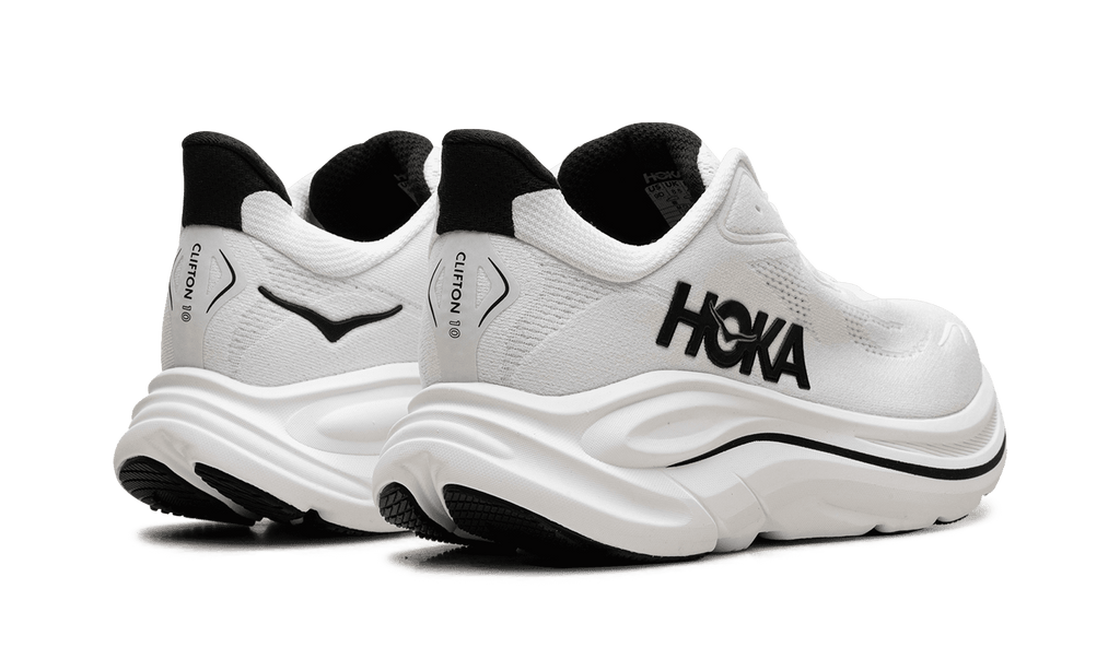 HOKA MENS CLIFTON 10 "WHITE BLACK" 1162030 WBLC 1162030 WBLC from Stadium Goods