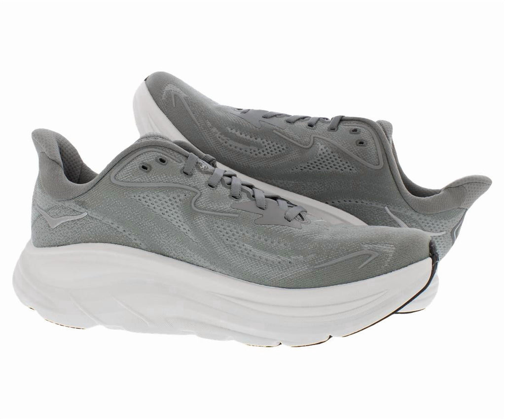 HOKA Clifton 10 Mens Shoes Size 9.5, Color: Asteroid/Silver