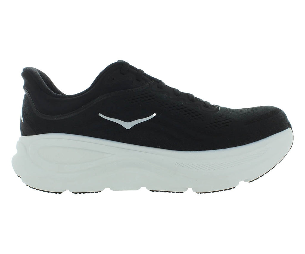 Hoka Bondi 9 Mens Running Shoe - Black/White - 9.5