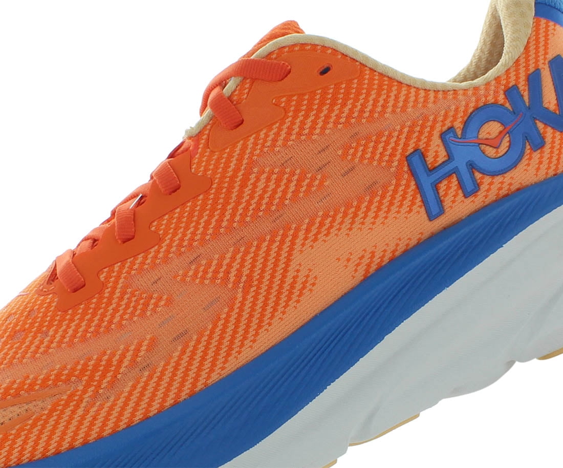 HOKA Clifton 9 Mens Shoes Size 11, Color: Vibrant Orange/Impala