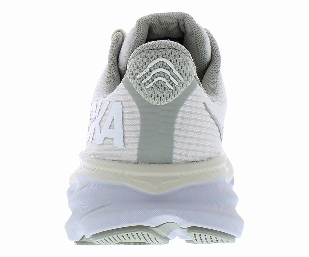 HOKA Clifton 9 GS Girls Shoes Size 7, Color: Oat Milk/Barley