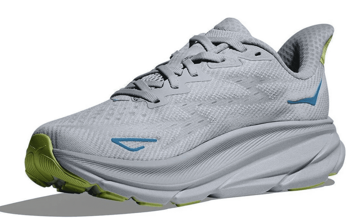 Hoka Women's Clifton 9 Every day shoes, Gull/Sea Ice, Size US 5.5 ( Medium )