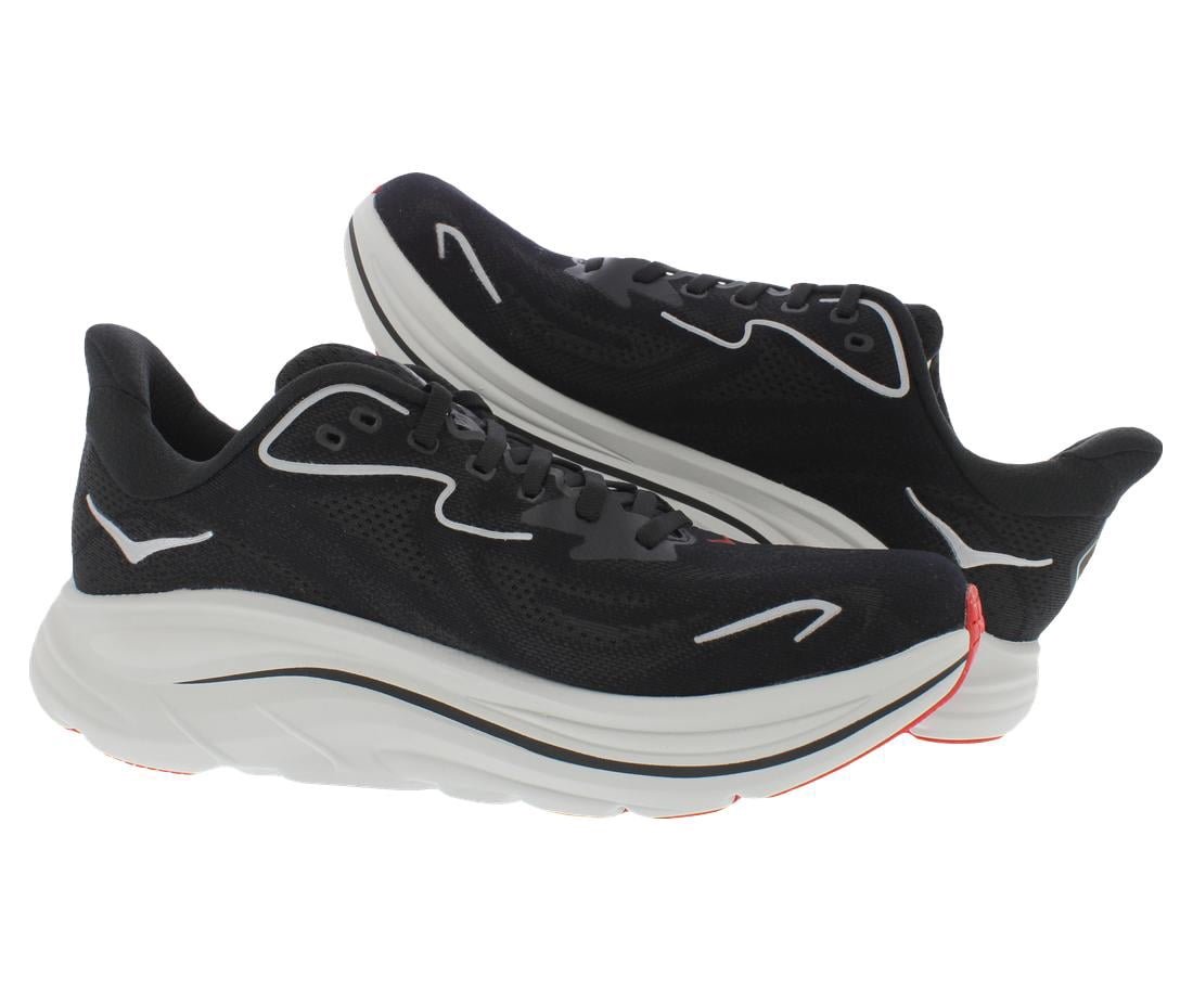 Men's HOKA Clifton 10 Black/Silver (1162030-BKSV) - 7.5