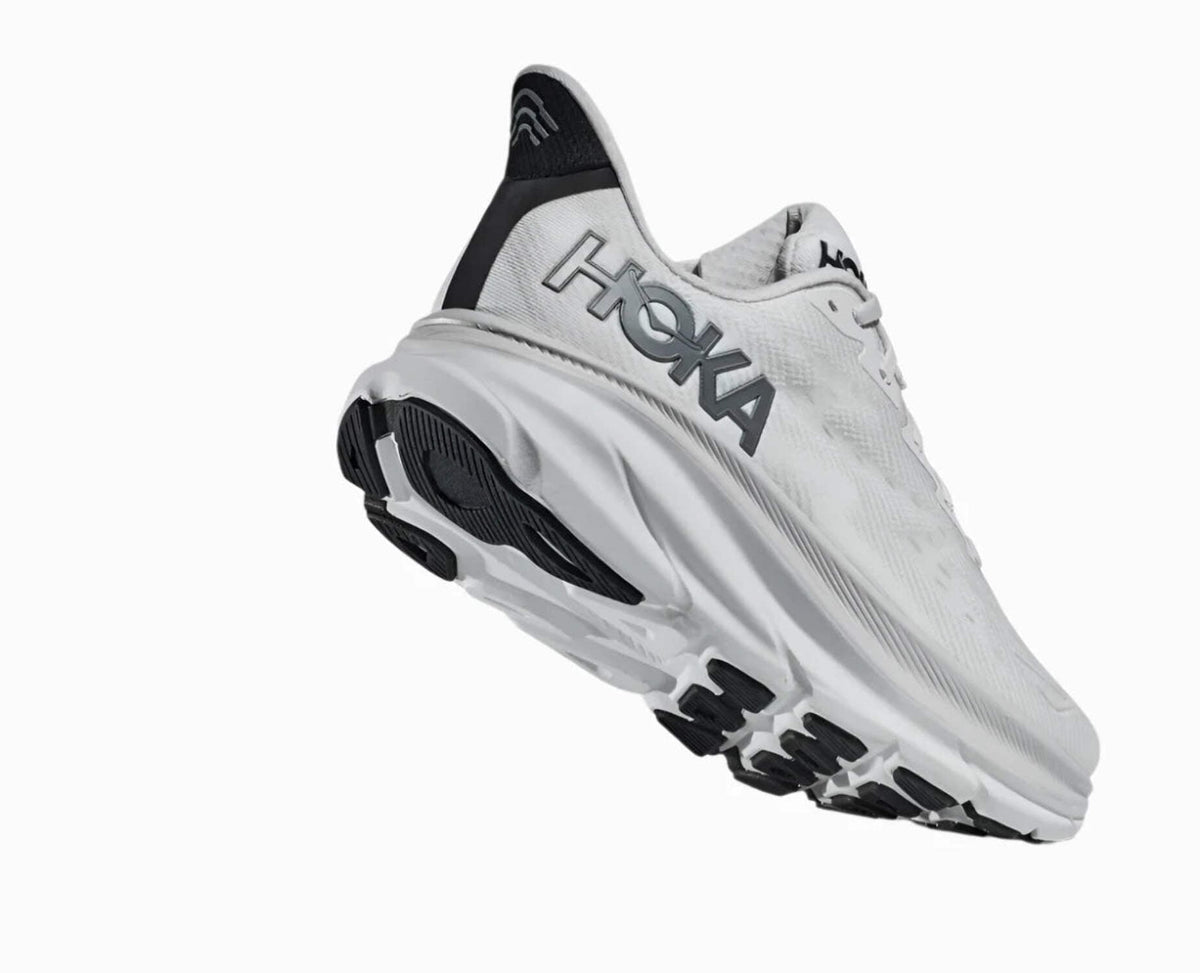 Hoka Men's Clifton 9 Sneaker, Nimbus Cloud/Steel Wool, 11