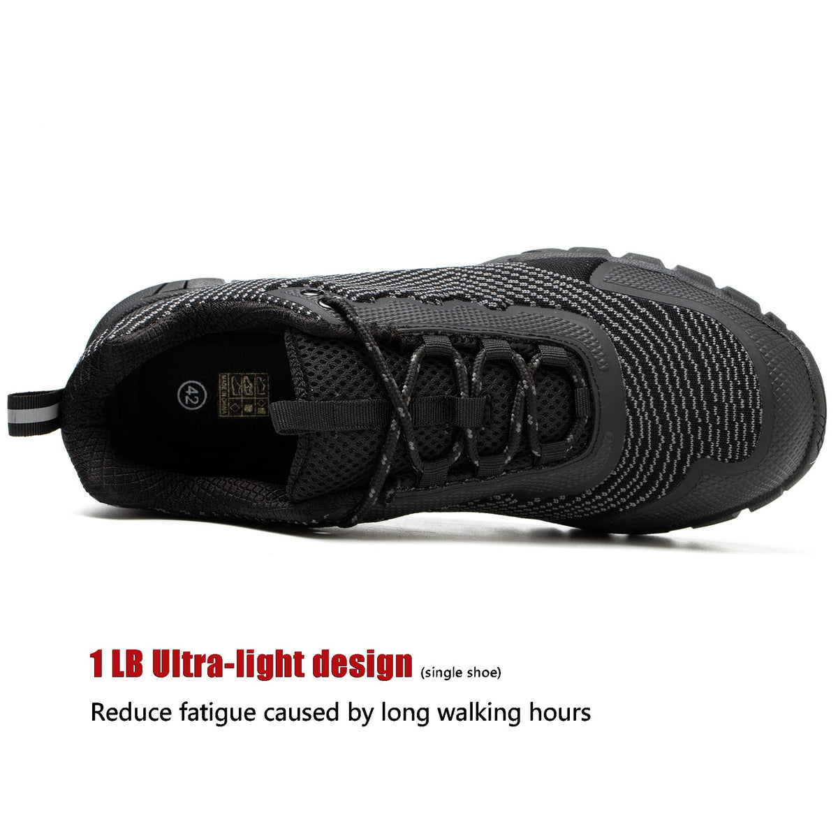 ulogu Waterproof Walking Shoes for Women Men Comfortable Lightweight Sneakers for Women (Women Size 6.5, Pink)