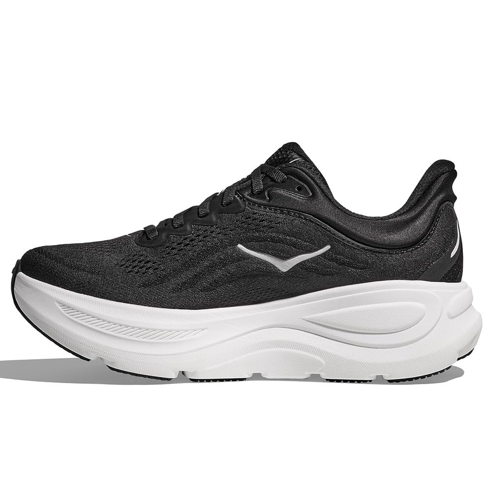 Hoka Bondi 9 Mens Running Shoe - Black/White - 9.5