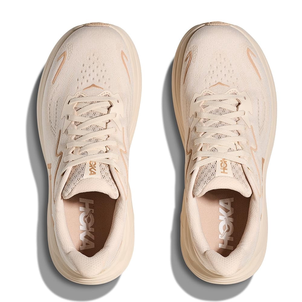 Hoka Women's Clifton 10 Sneaker, Vanilla/Birch