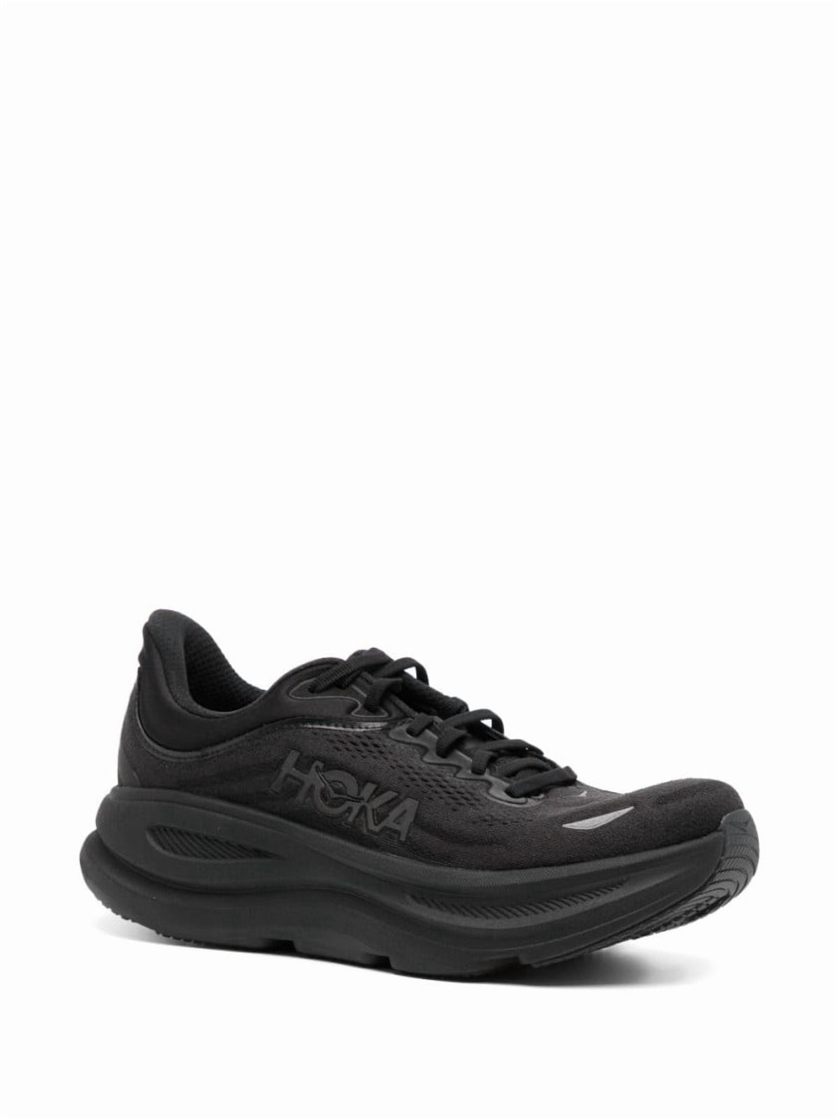 Hoka Men's Bondi 9 Sneaker, Black/Black, 10