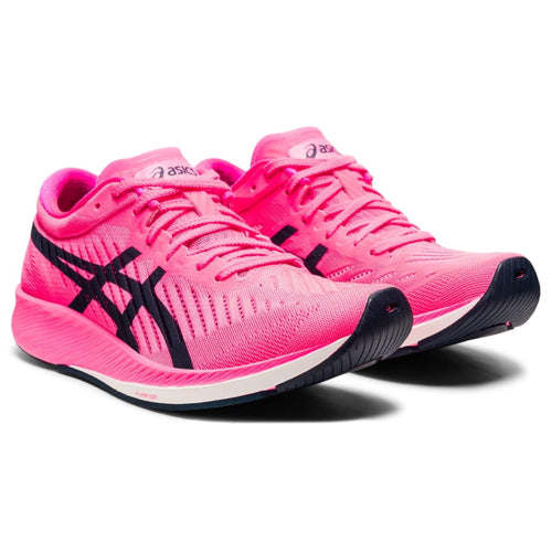 ASICS Women's Metaracer Running Shoes, 6.5 US ( Medium ), HOT Pink/French Blue- ( Without the Box )
