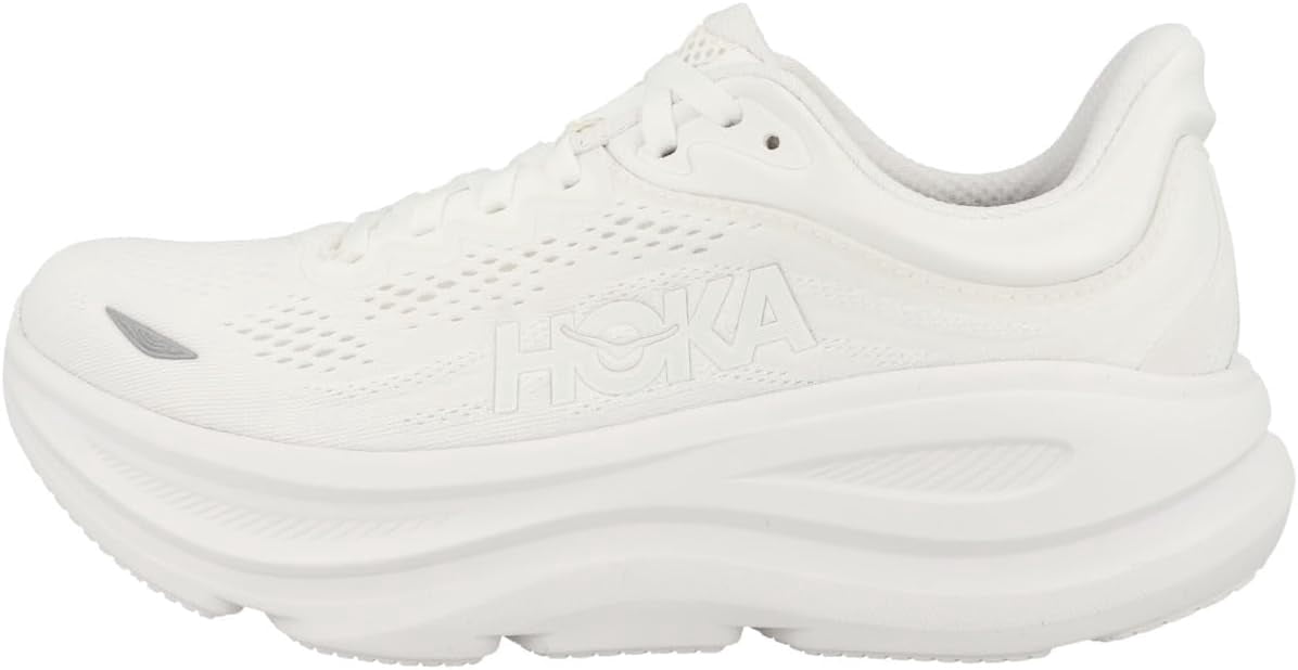 Hoka Women's Bondi 9 Sneaker, White/White, 8.5