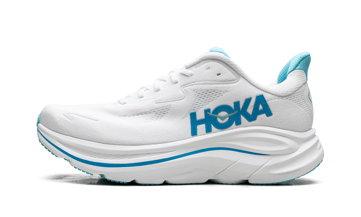 HOKA MENS CLIFTON 10 "WHITE SKYWARD BLUE" 1162030 WKY 1162030 WKY from Stadium Goods
