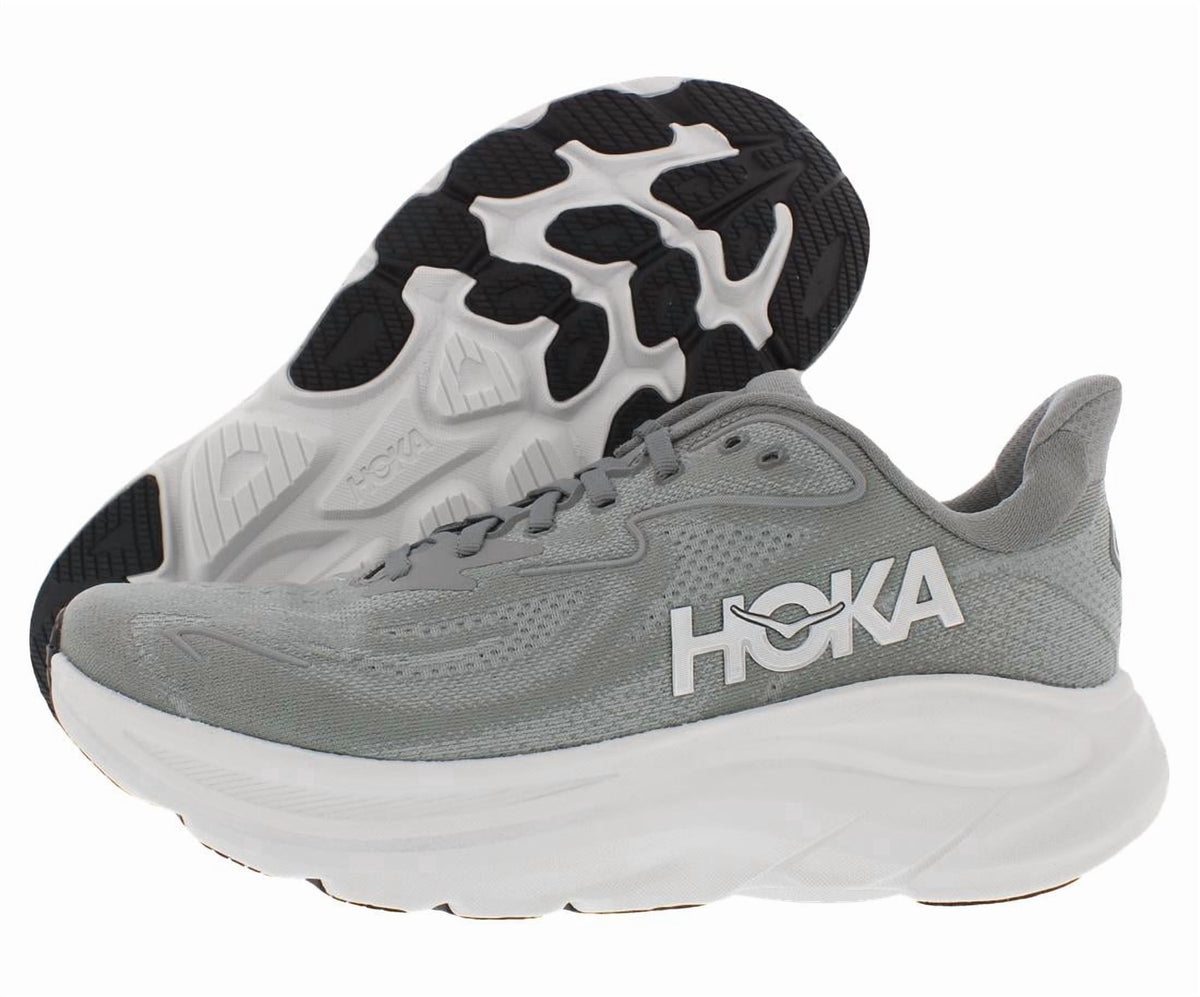 HOKA Clifton 10 Mens Shoes Size 9.5, Color: Asteroid/Silver