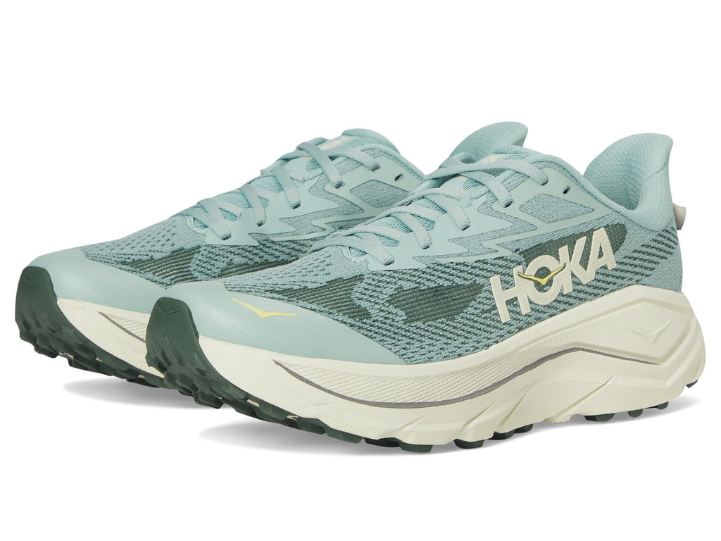 Hoka Men's Challenger 8 Sneaker, Jade/Truffle Salt, 8