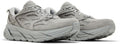 Hoka One One Clifton L Suede 1122571-LLTN Men 4.5 Limestone Running Shoes TF1879