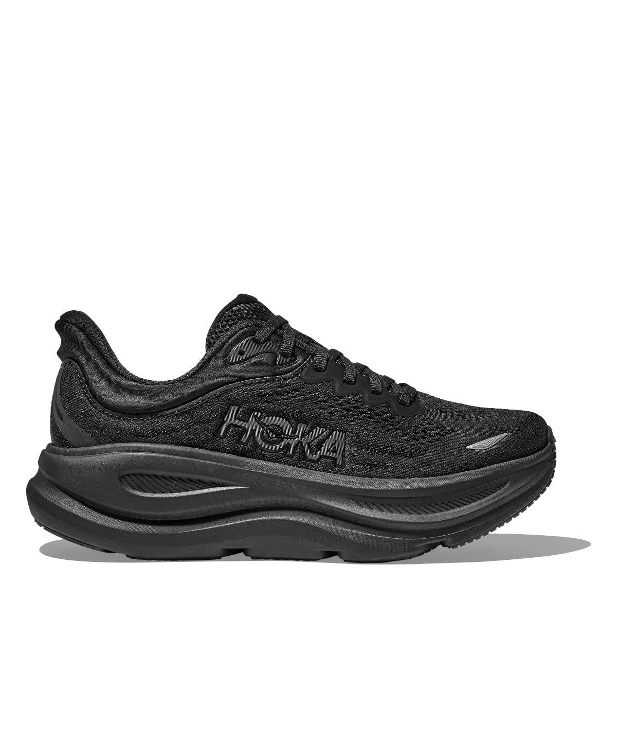 Hoka Women's Bondi 9 Sneaker, Black/Black, 8.5