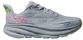 Hoka Women's Clifton 9 Every day shoes, Gull/Sea Ice, Size US 5.5 ( Medium )