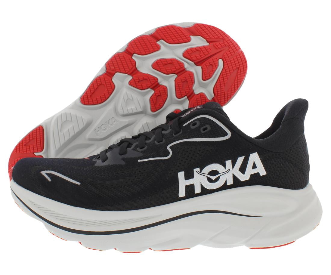 Men's HOKA Clifton 10 Black/Silver (1162030-BKSV) - 7.5