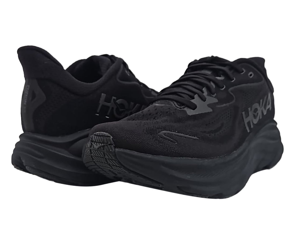 Hoka One Mens Clifton 10 Road Running Shoes - Black