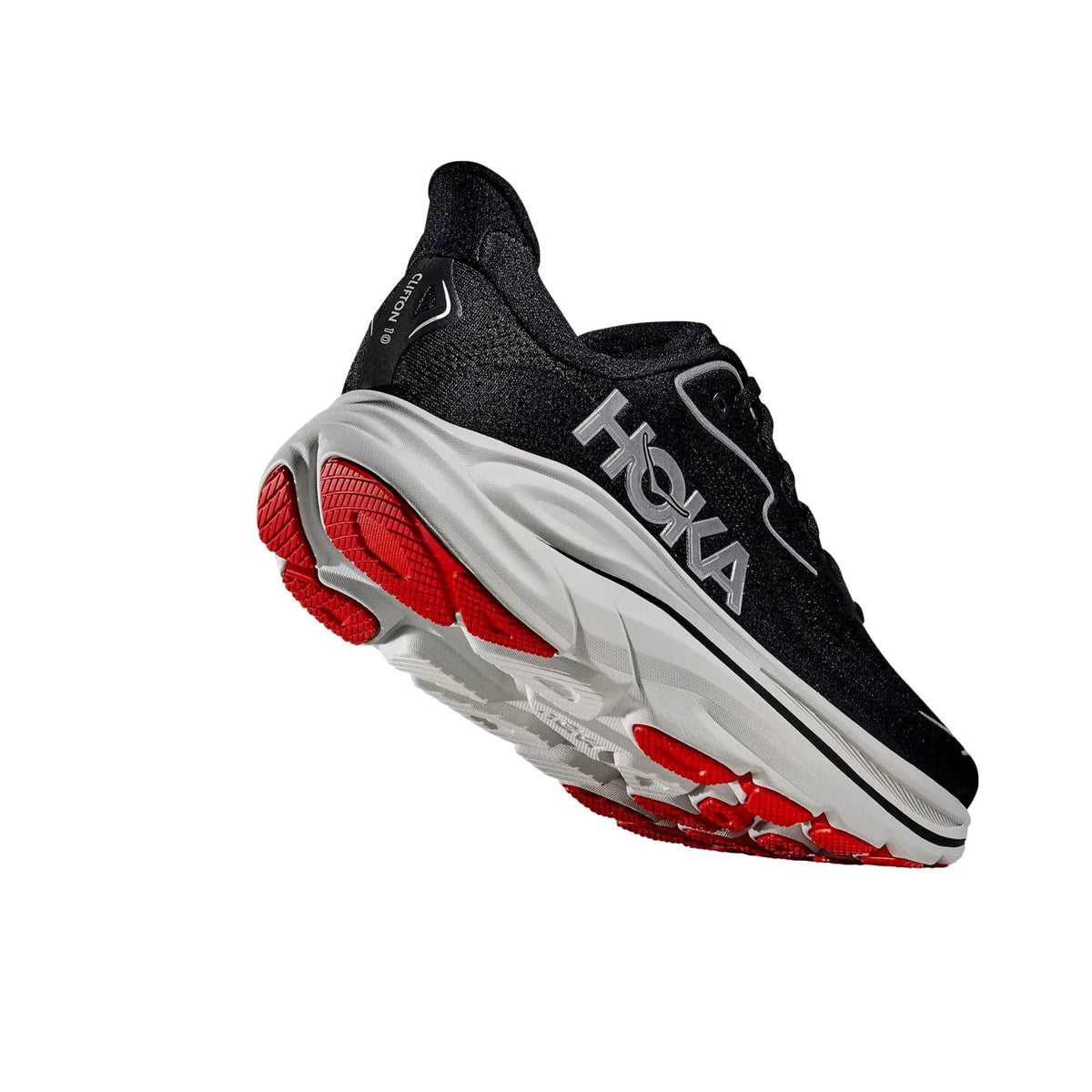 Men's HOKA Clifton 10 Black/Silver (1162030-BKSV) - 7.5