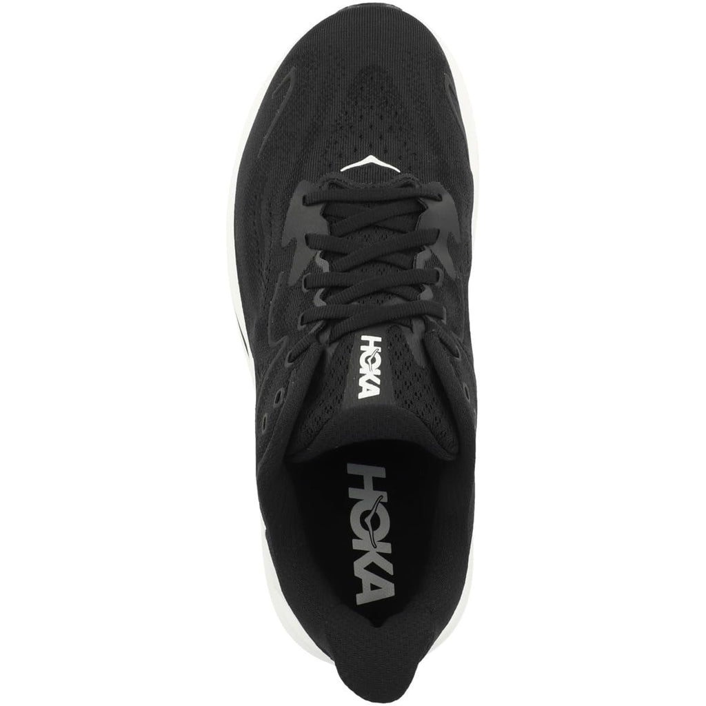 Hoka One Mens Clifton 10 Road Running Shoes - Black/White