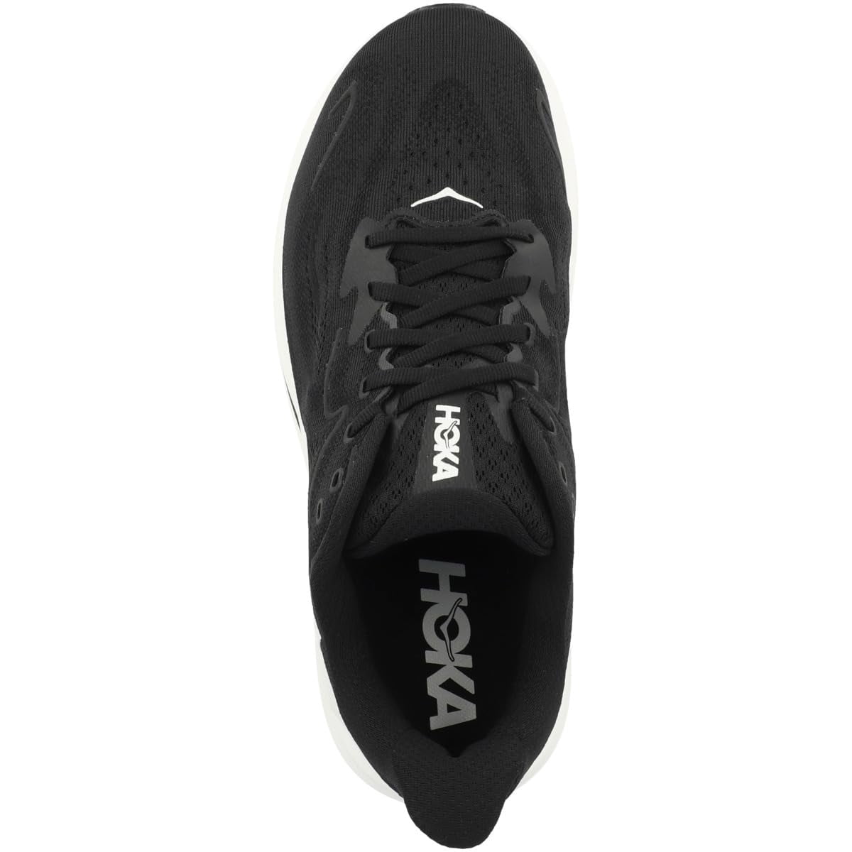 Hoka One Mens Clifton 10 Road Running Shoes - Black/White