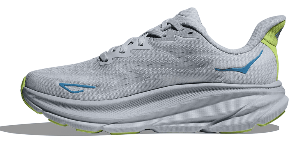 Hoka one Women's Clifton 9 Every day shoes, Size US 10.5 ( Wide ), Gull/Sea Ice
