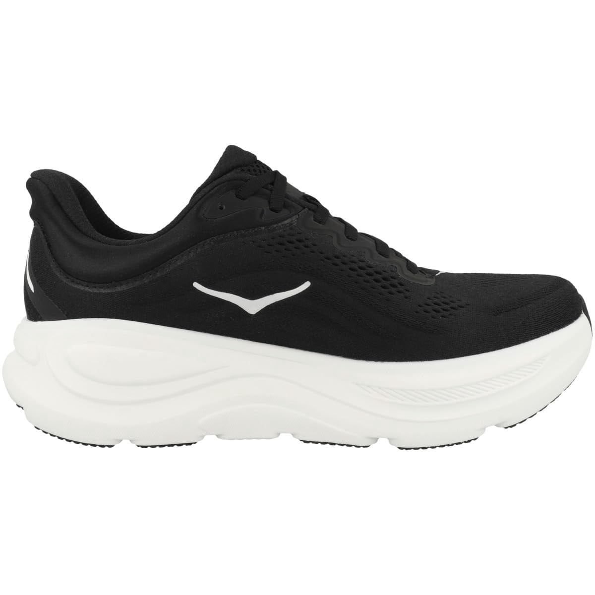 Hoka Bondi 9 Mens Running Shoe - Black/White - 9.5