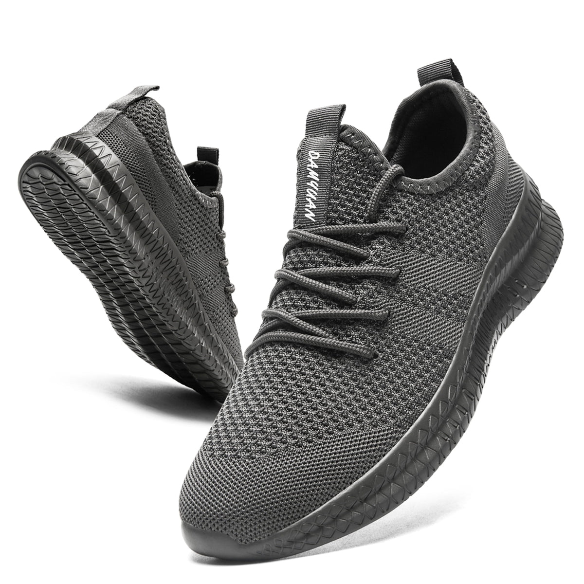 YYTLCH Mens Casual Shoes Low Top Sneaker Gray Size 6.5
