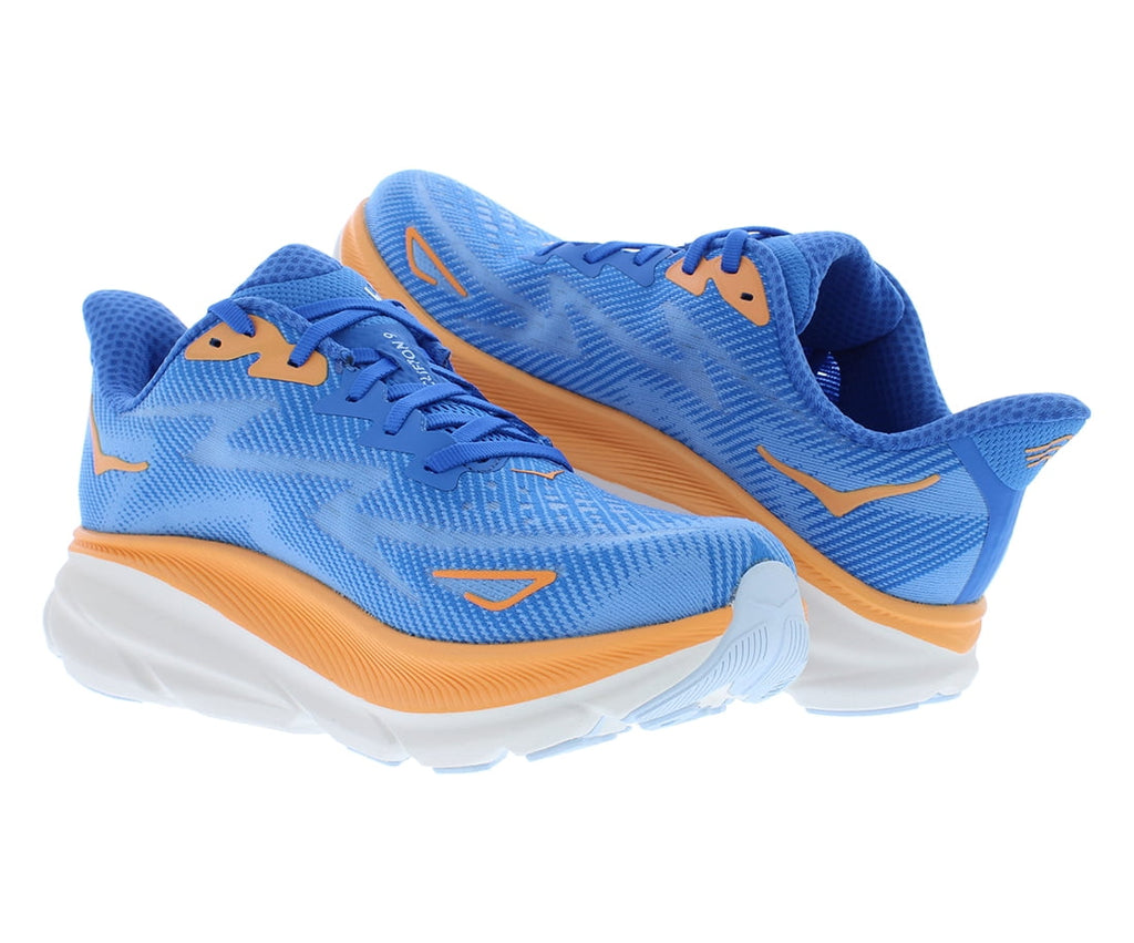 HOKA Clifton 9 Mens Shoes Size 10, Color: Coastal Sky/All Aboard