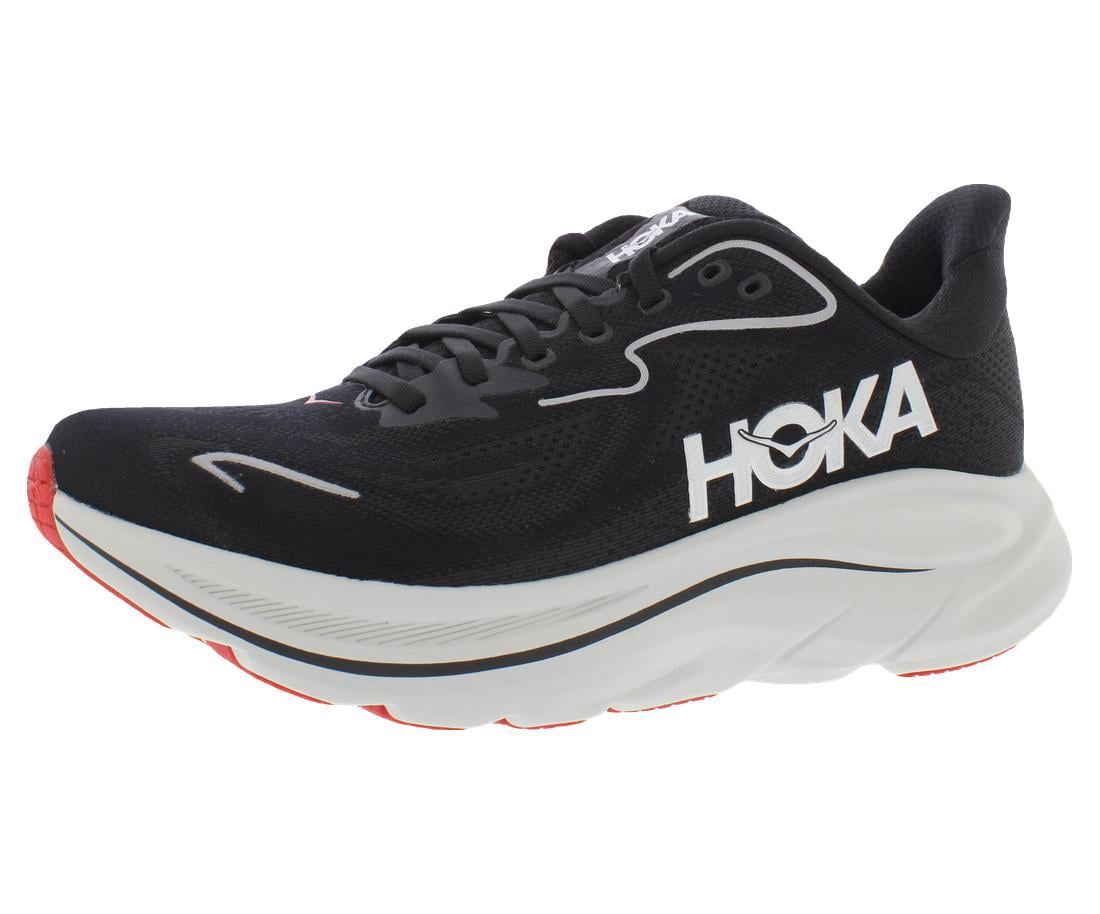 Men's HOKA Clifton 10 Black/Silver (1162030-BKSV) - 7.5